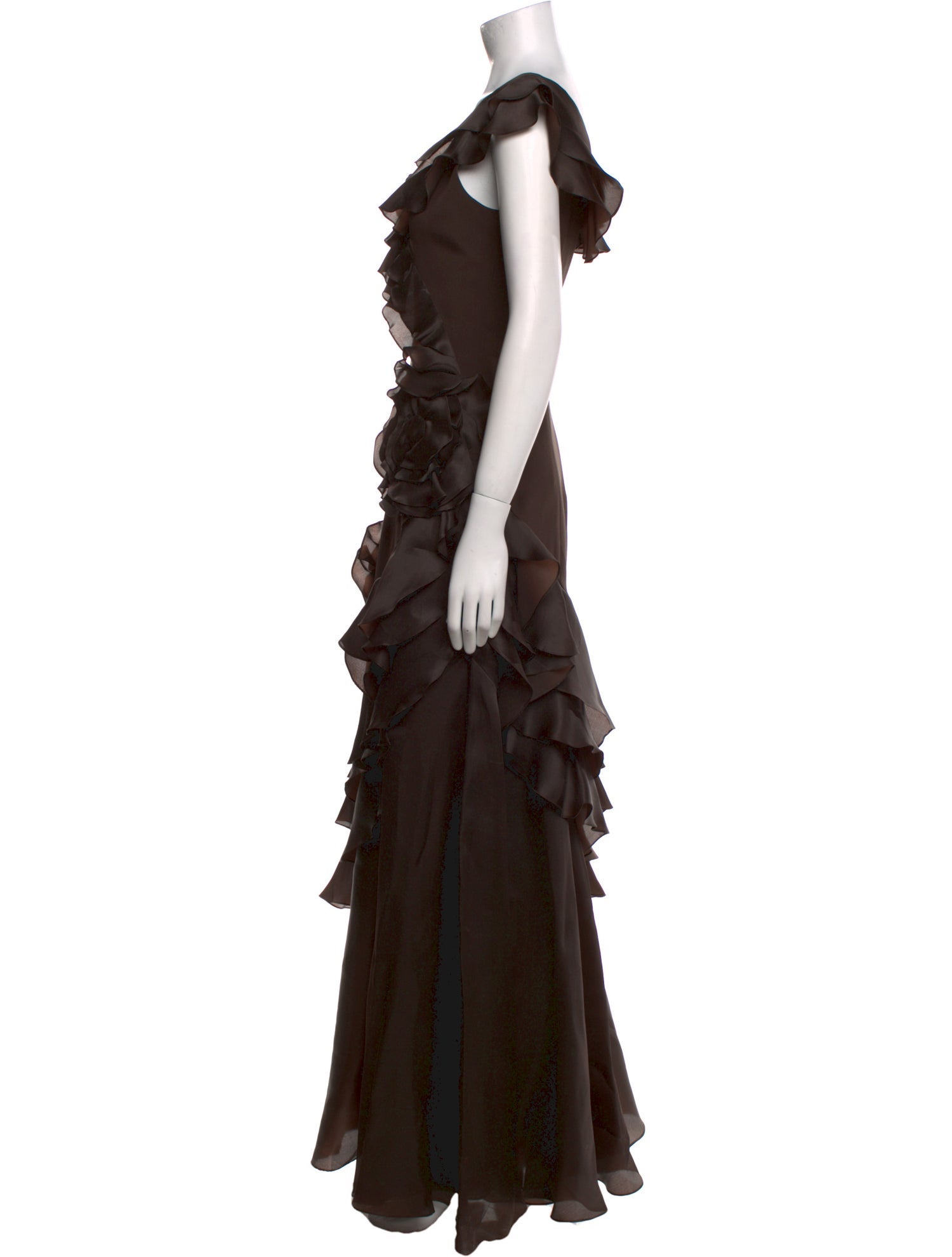 Teri Jon by Rickie Freeman Silk Long Dress
