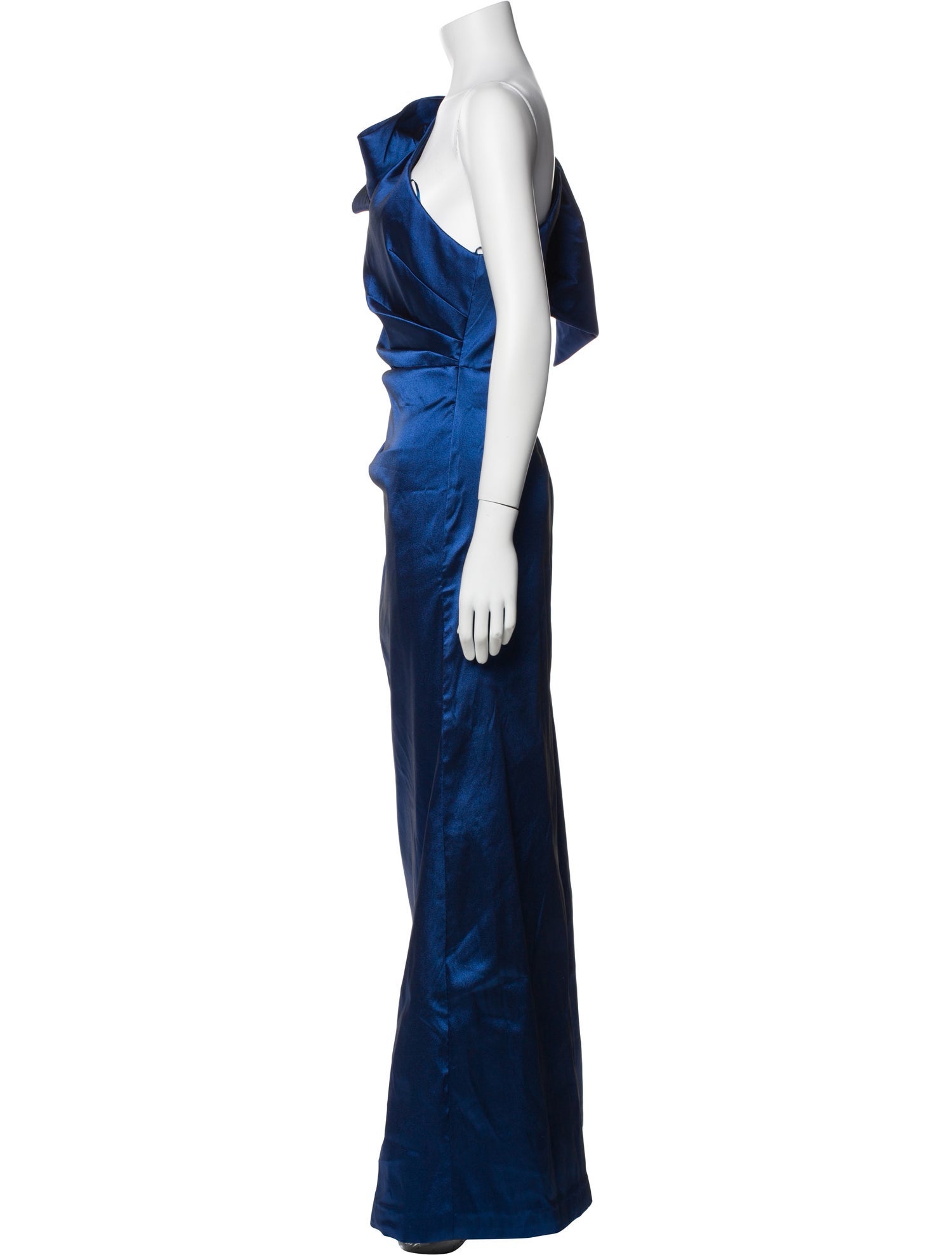 Teri Jon by Rickie Freeman One-Shoulder Long Dress