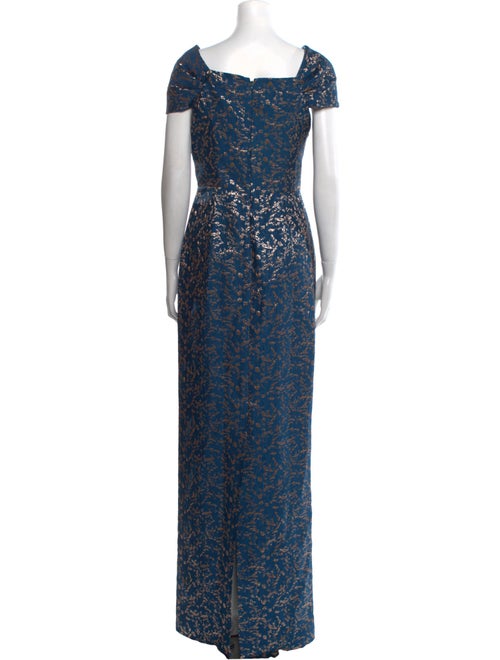 Teri Jon by Rickie Freeman Printed Long Dress