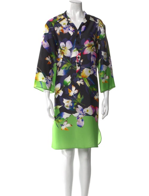 Teri Jon by Rickie Freeman Floral Print Knee-Length Dress