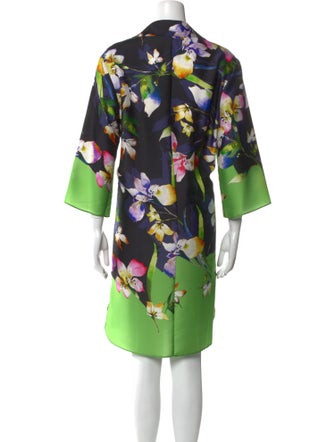 Teri Jon by Rickie Freeman Floral Print Knee-Length Dress
