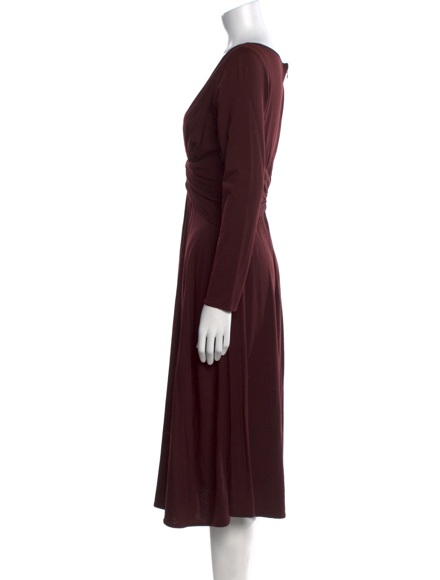 Teri Jon by Rickie Freeman Wool Midi Length Dress