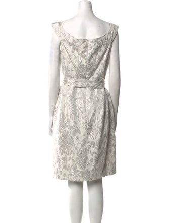 Teri Jon by Rickie Freeman Floral Print Knee-Length Dress