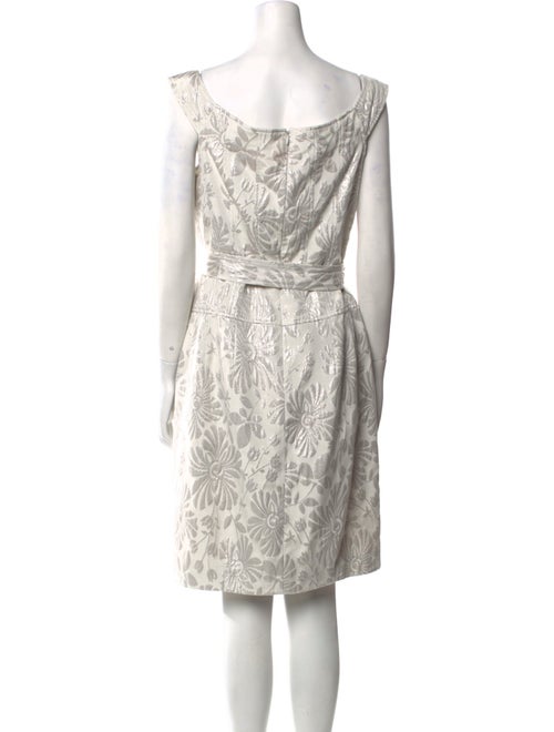 Teri Jon by Rickie Freeman Floral Print Knee-Length Dress