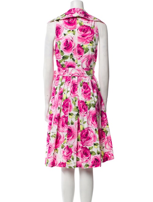 Teri Jon by Rickie Freeman Floral Print Midi Length Dress