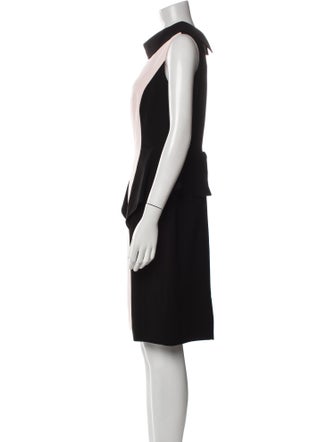 Teri Jon by Rickie Freeman Colorblock Pattern Knee-Length Dress