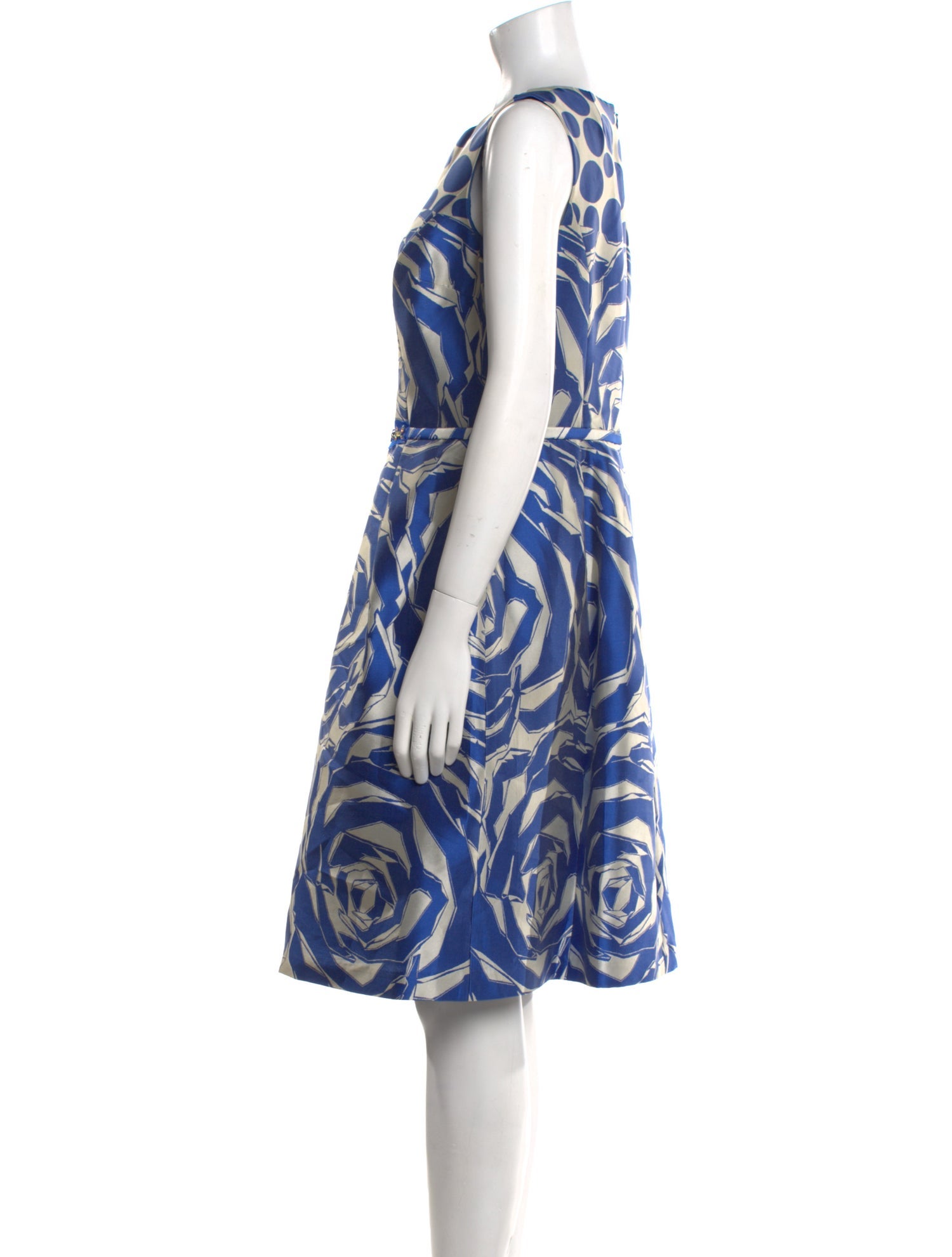 Teri Jon by Rickie Freeman Printed Knee-Length Dress