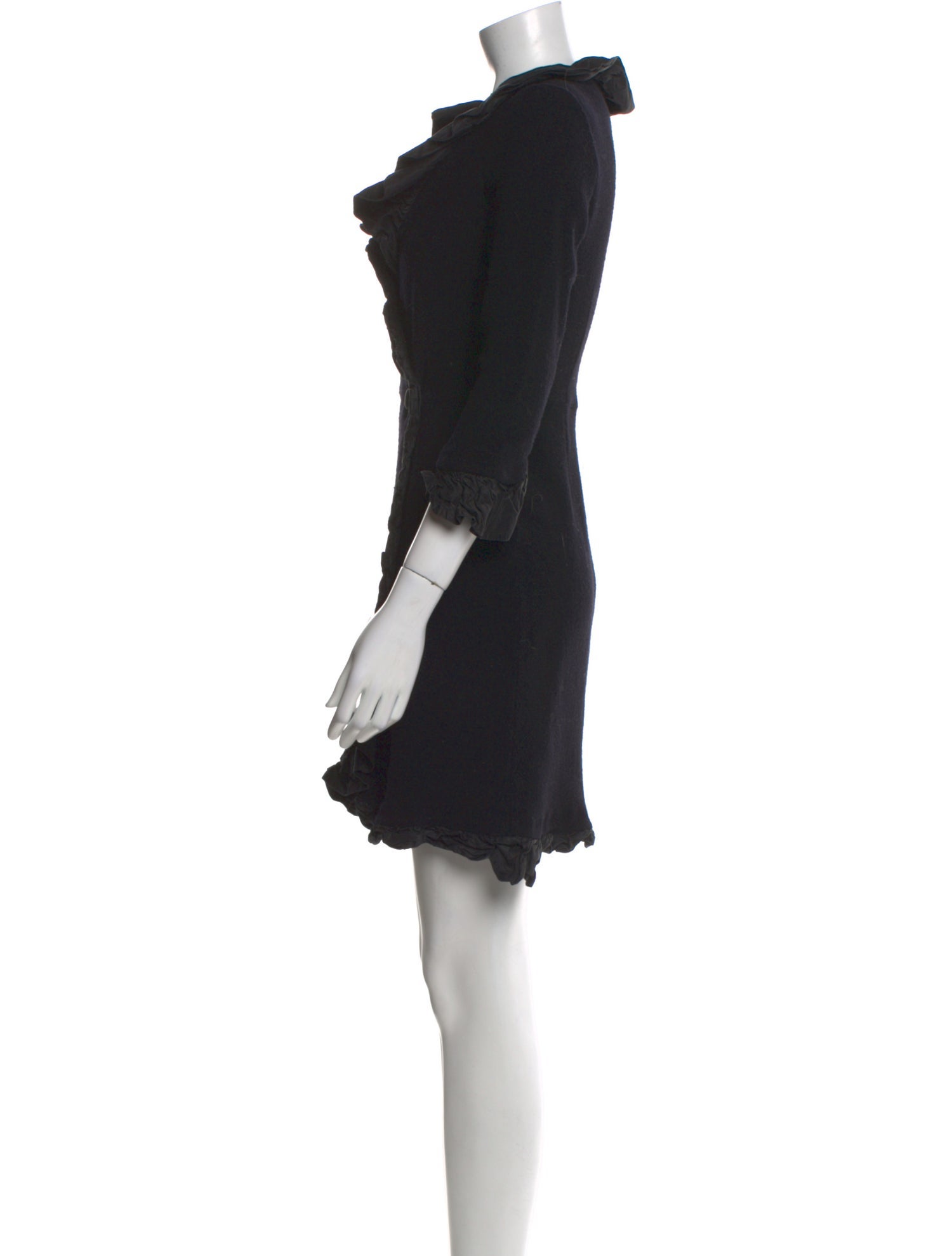 Teri Jon by Rickie Freeman Wool Mini Dress