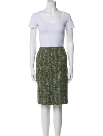 Teri Jon by Rickie Freeman Wool Tweed Pattern Skirt Set