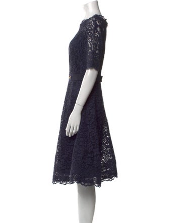 Teri Jon by Rickie Freeman Lace Pattern Mini Dress
