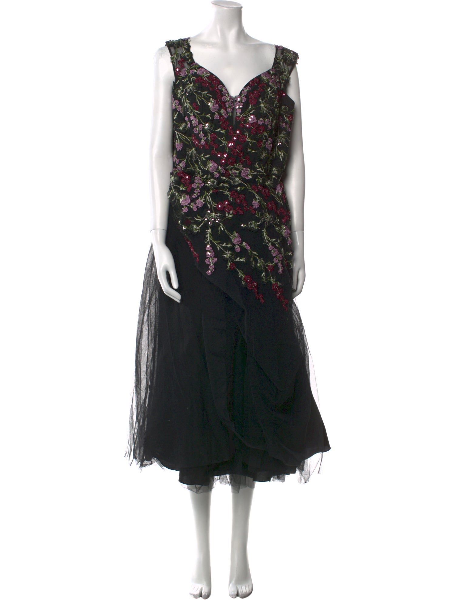 Teri Jon by Rickie Freeman Printed Long Dress