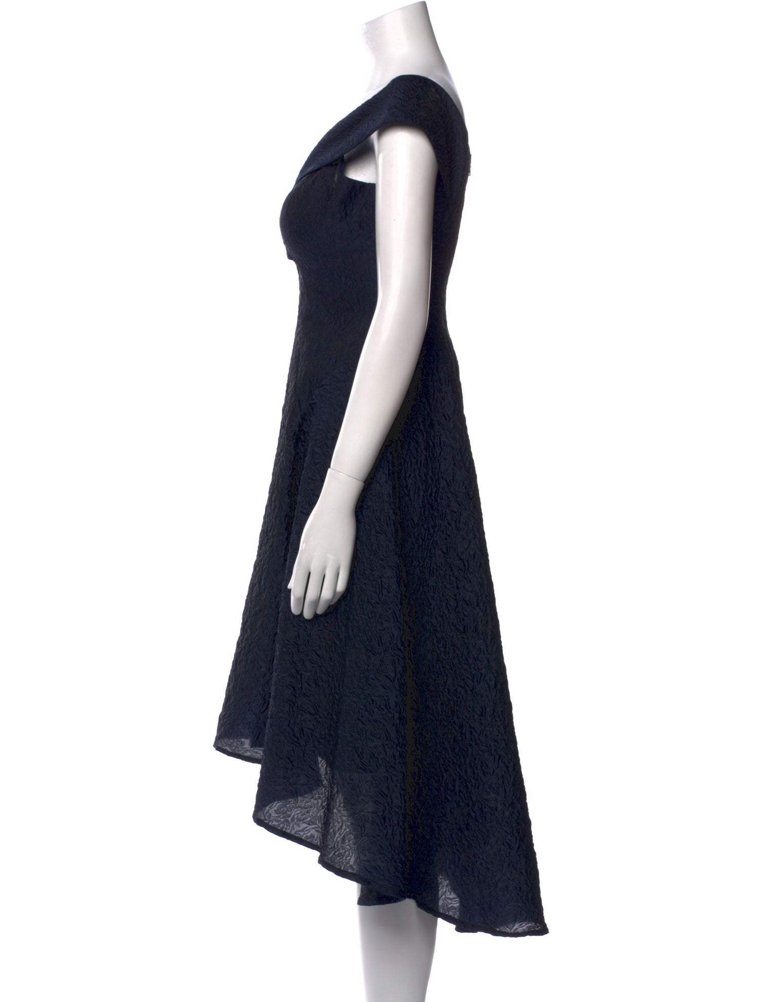 Teri Jon by Rickie Freeman V-Neck Midi Length Dress