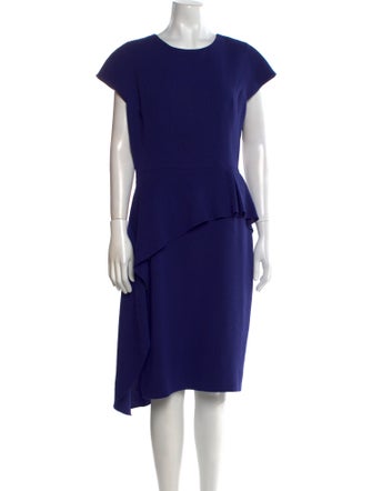 Teri Jon by Rickie Freeman Crew Neck Knee-Length Dress