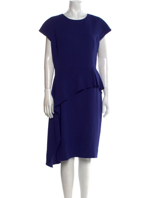 Teri Jon by Rickie Freeman Crew Neck Knee-Length Dress
