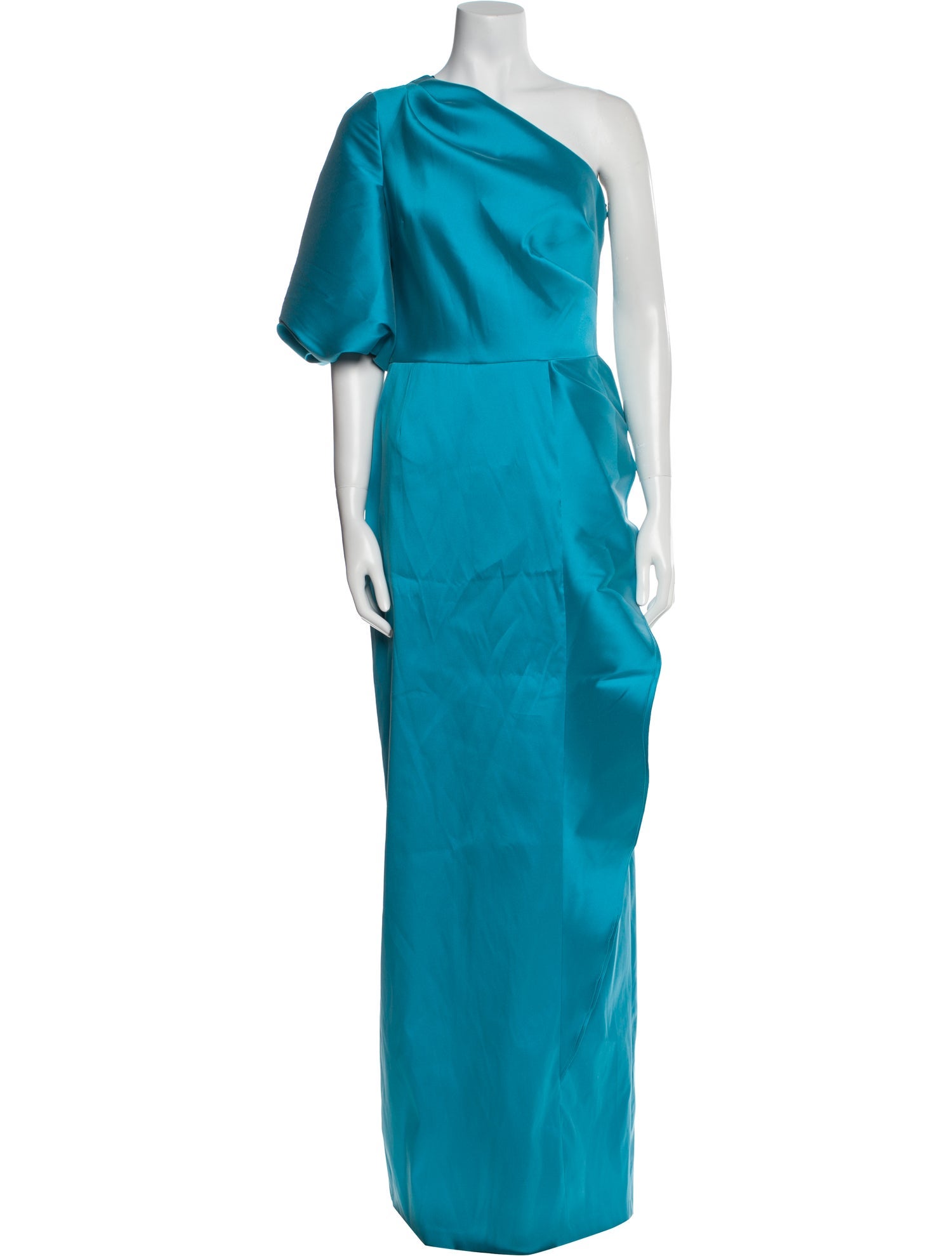 Teri Jon by Rickie Freeman One-Shoulder Long Dress w/ Tags