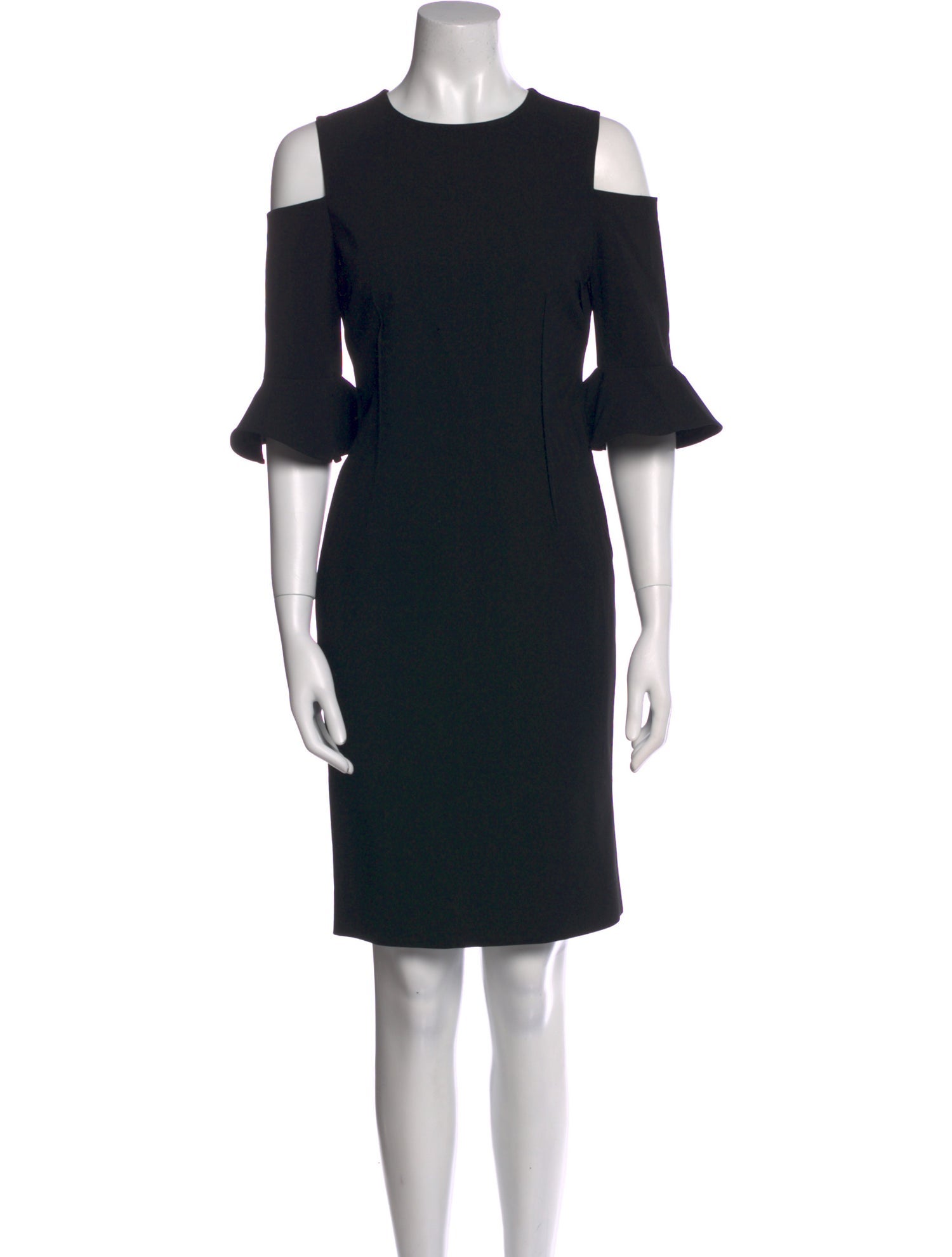 Teri Jon by Rickie Freeman Crew Neck Knee-Length Dress