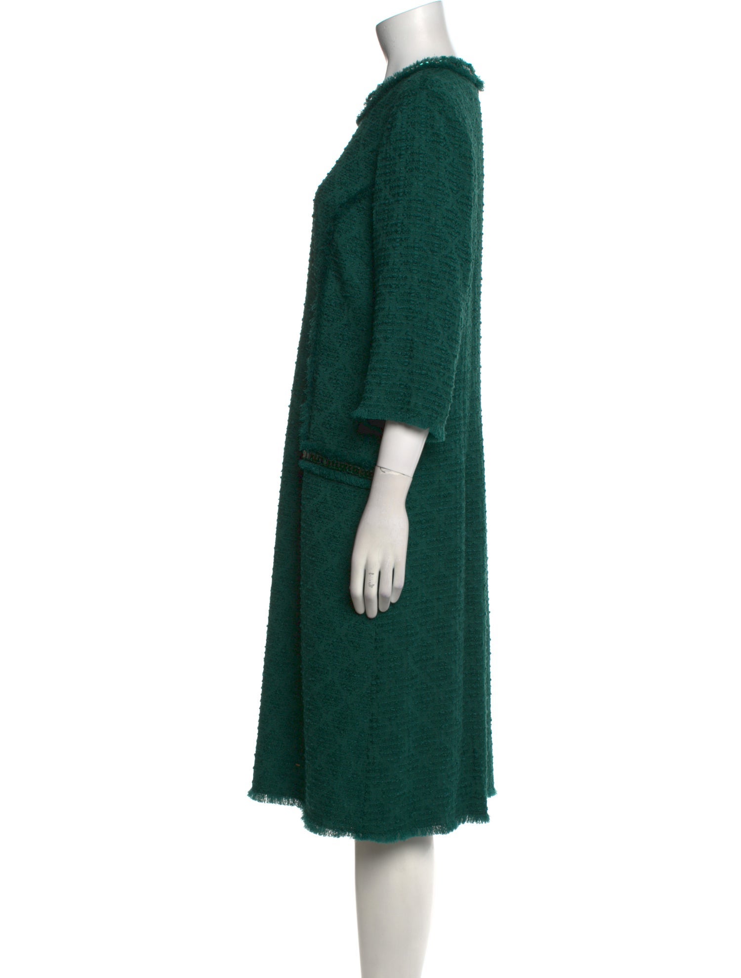 Teri Jon by Rickie Freeman Crew Neck Midi Length Dress