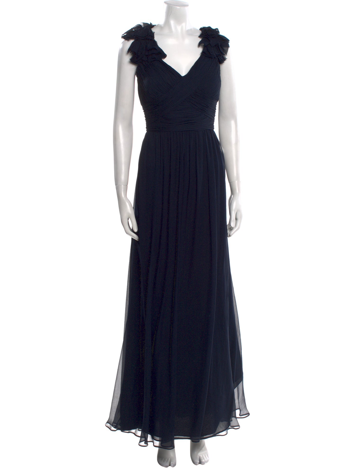 Teri Jon by Rickie Freeman Silk Long Dress
