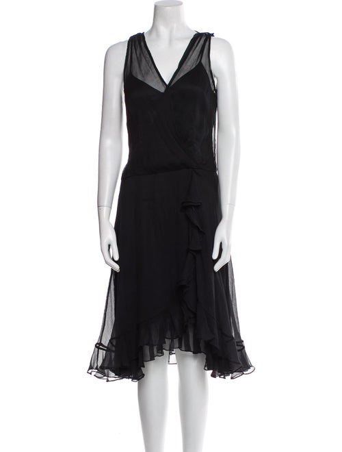 Teri Jon by Rickie Freeman Silk Midi Length Dress