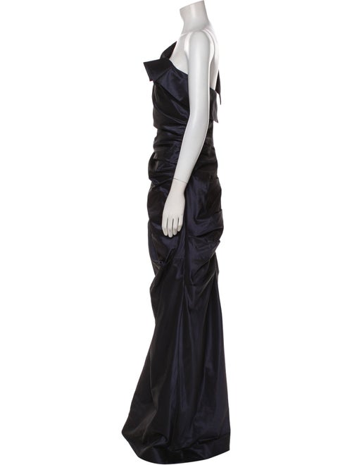 Teri Jon by Rickie Freeman One-Shoulder Long Dress