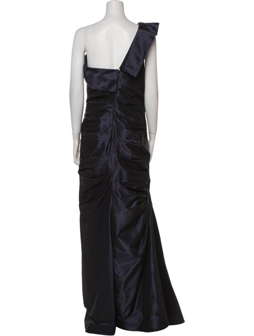Teri Jon by Rickie Freeman One-Shoulder Long Dress