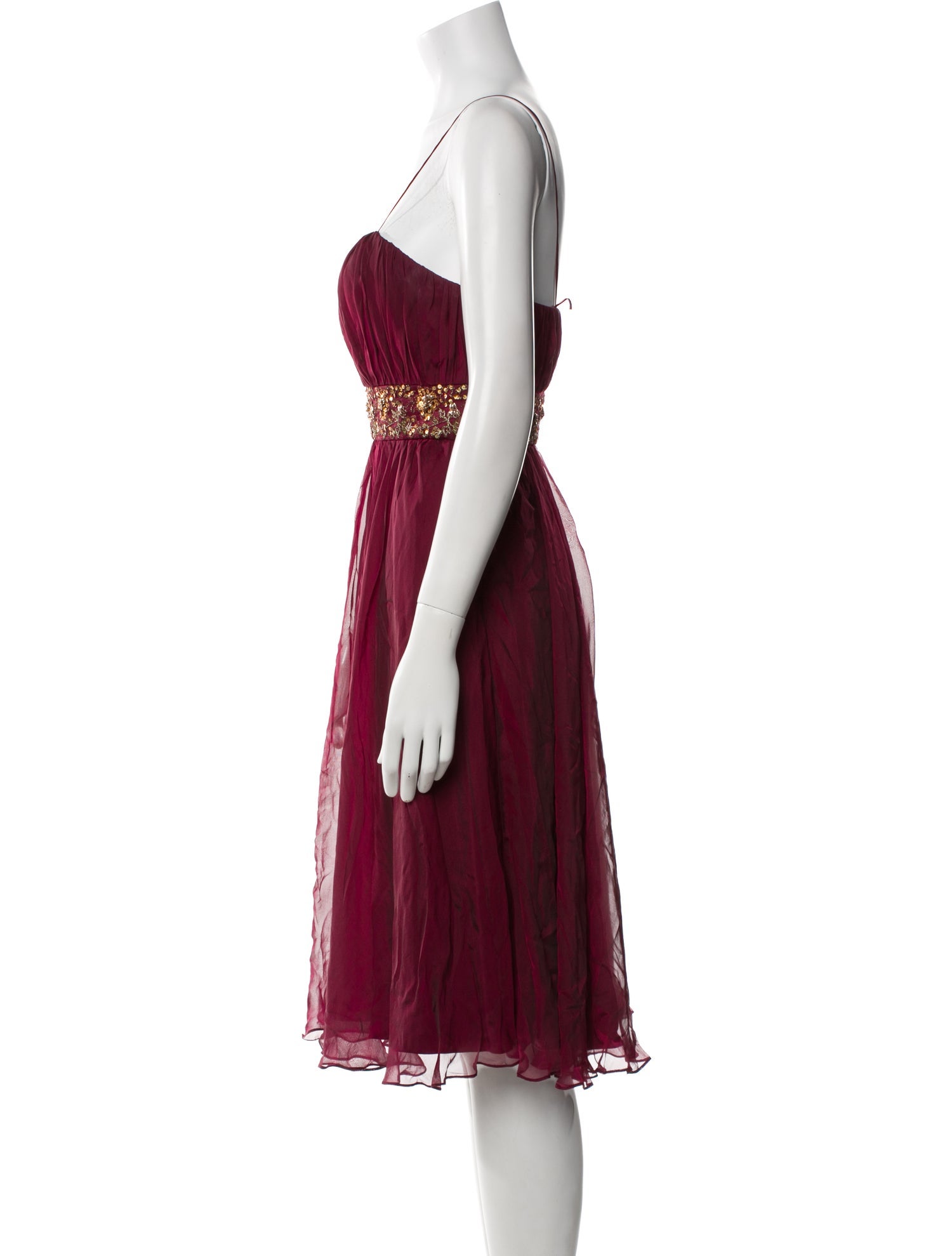 Teri Jon by Rickie Freeman Silk Mini Dress