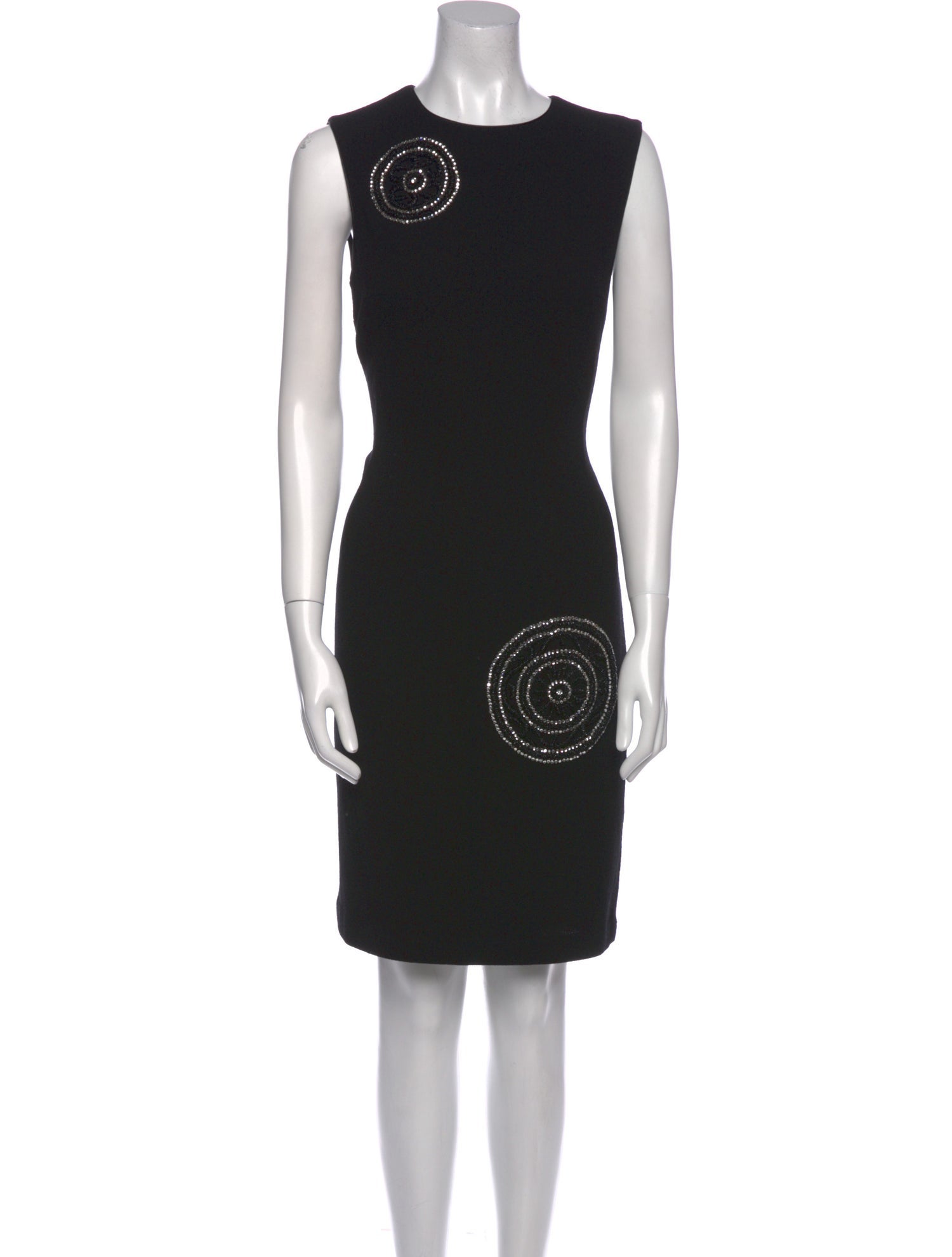 Teri Jon by Rickie Freeman Crew Neck Knee-Length Dress