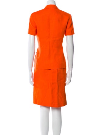 Teri Jon by Rickie Freeman Linen Skirt Set