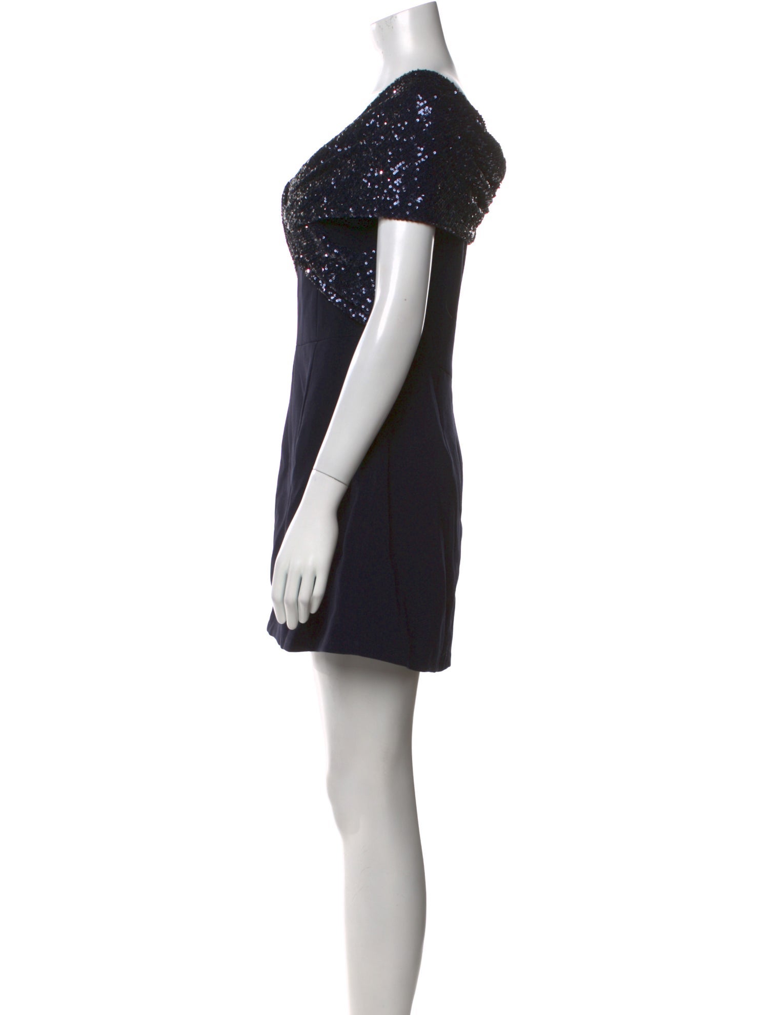 Teri Jon by Rickie Freeman Off-The-Shoulder Mini Dress