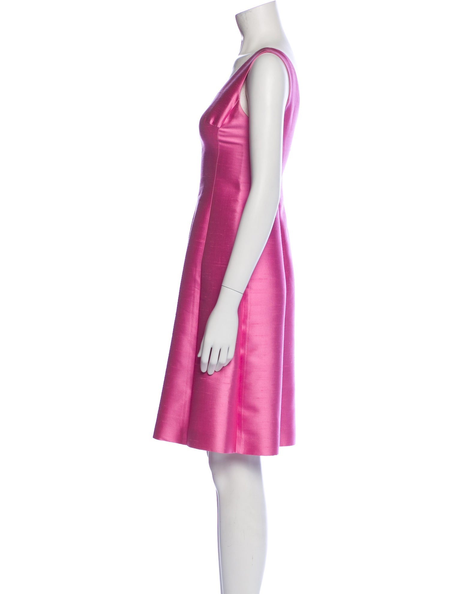 Teri Jon by Rickie Freeman Silk Knee-Length Dress