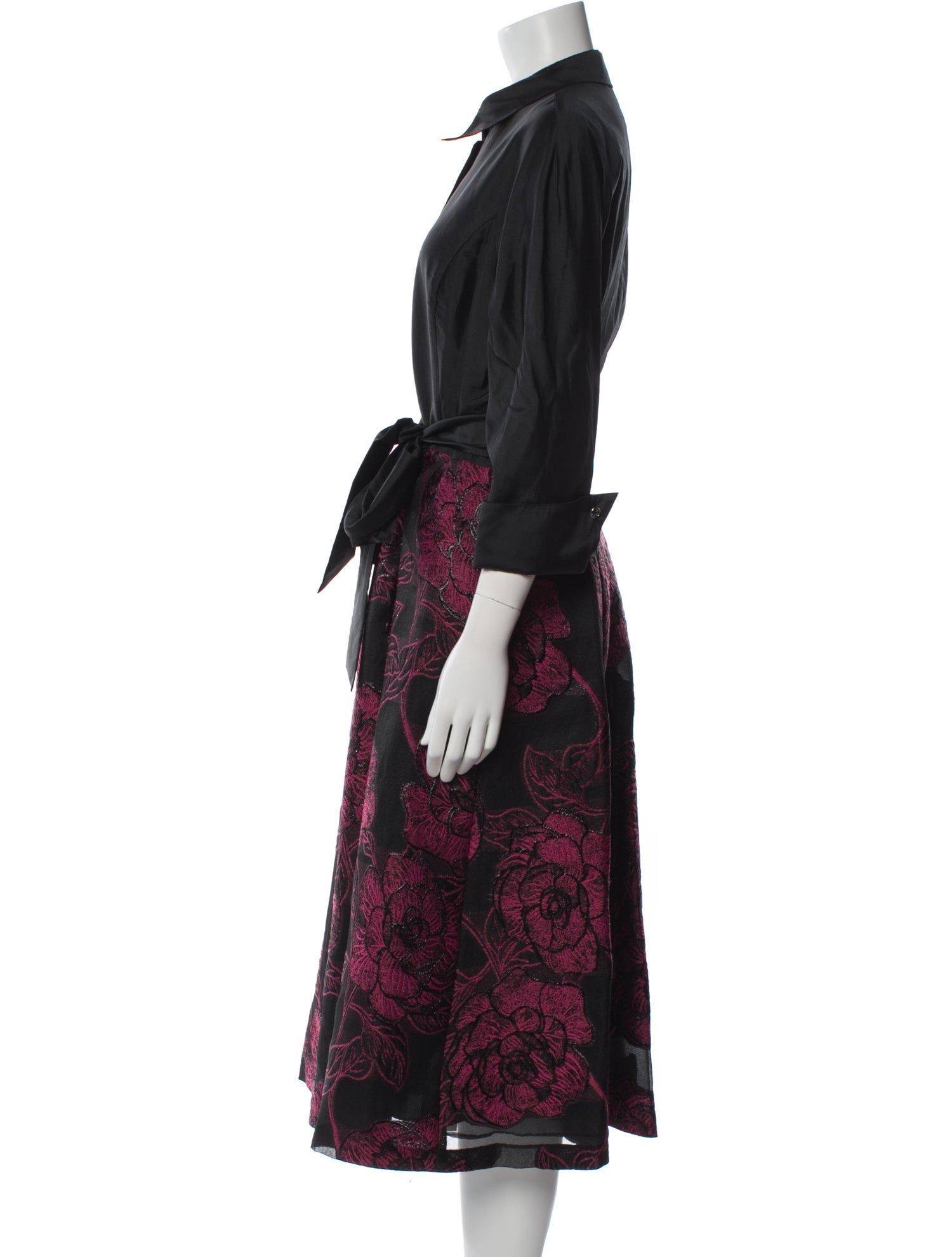 Teri Jon by Rickie Freeman Printed Long Dress w/ Tags