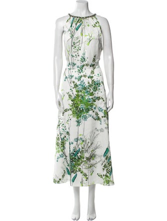 Teri Jon by Rickie Freeman Floral Print Long Dress