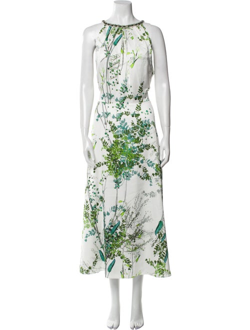 Teri Jon by Rickie Freeman Floral Print Long Dress