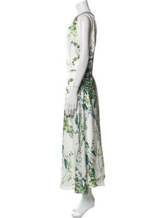 Teri Jon by Rickie Freeman Floral Print Long Dress