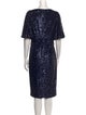 Teri Jon by Rickie Freeman V-Neck Knee-Length Dress