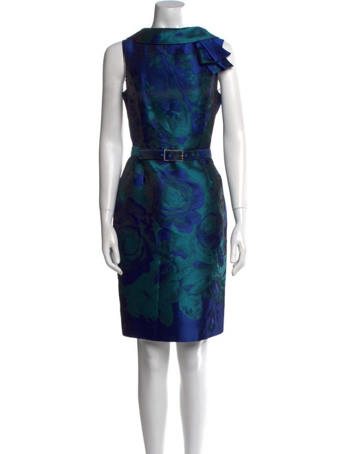Teri Jon by Rickie Freeman Printed Knee-Length Dress