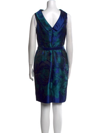 Teri Jon by Rickie Freeman Printed Knee-Length Dress