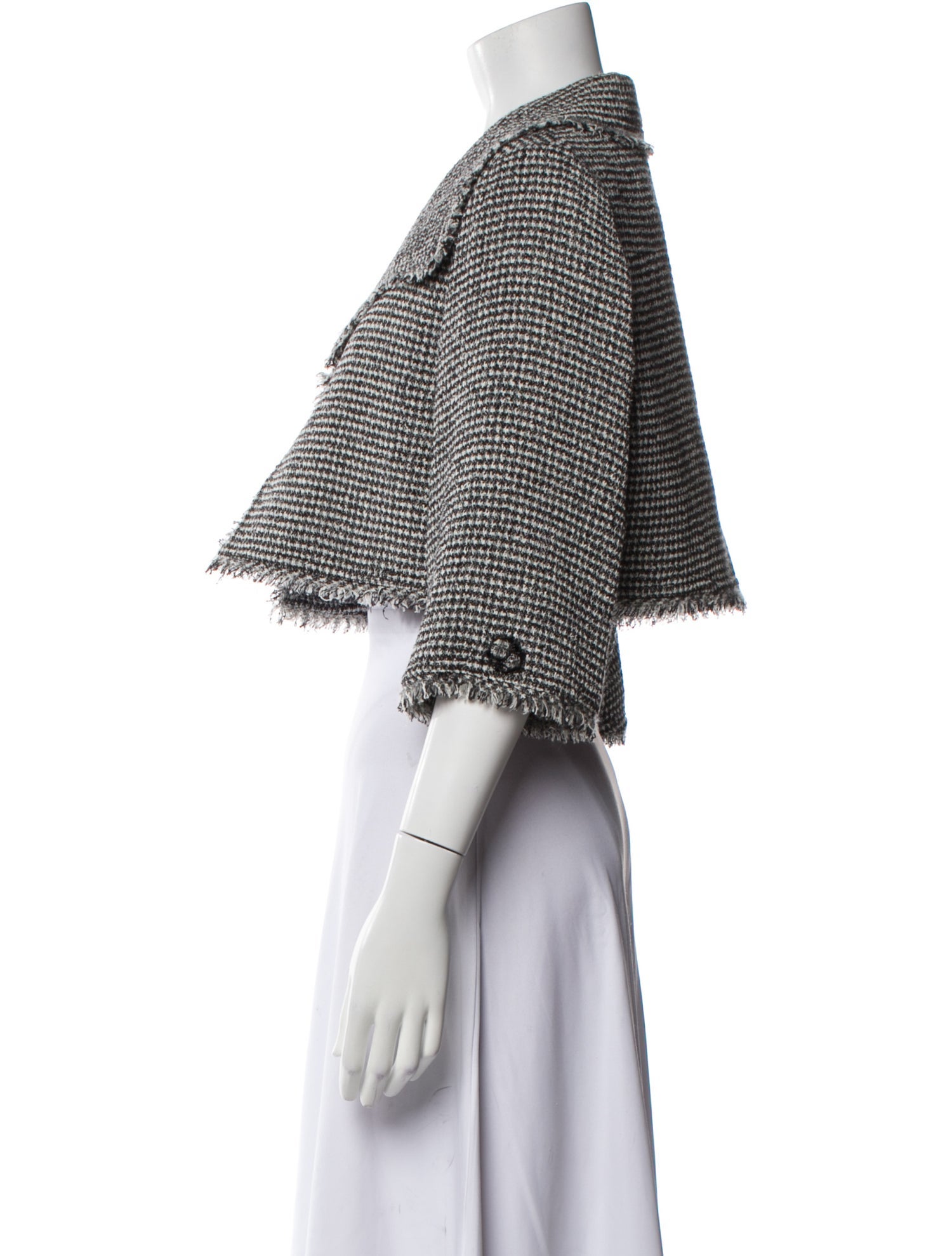 Teri Jon by Rickie Freeman Houndstooth Print Bolero