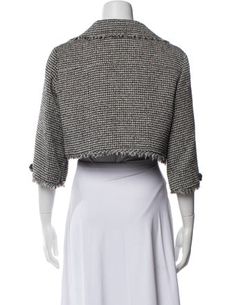 Teri Jon by Rickie Freeman Houndstooth Print Bolero