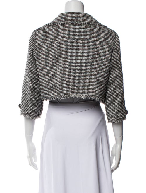 Teri Jon by Rickie Freeman Houndstooth Print Bolero