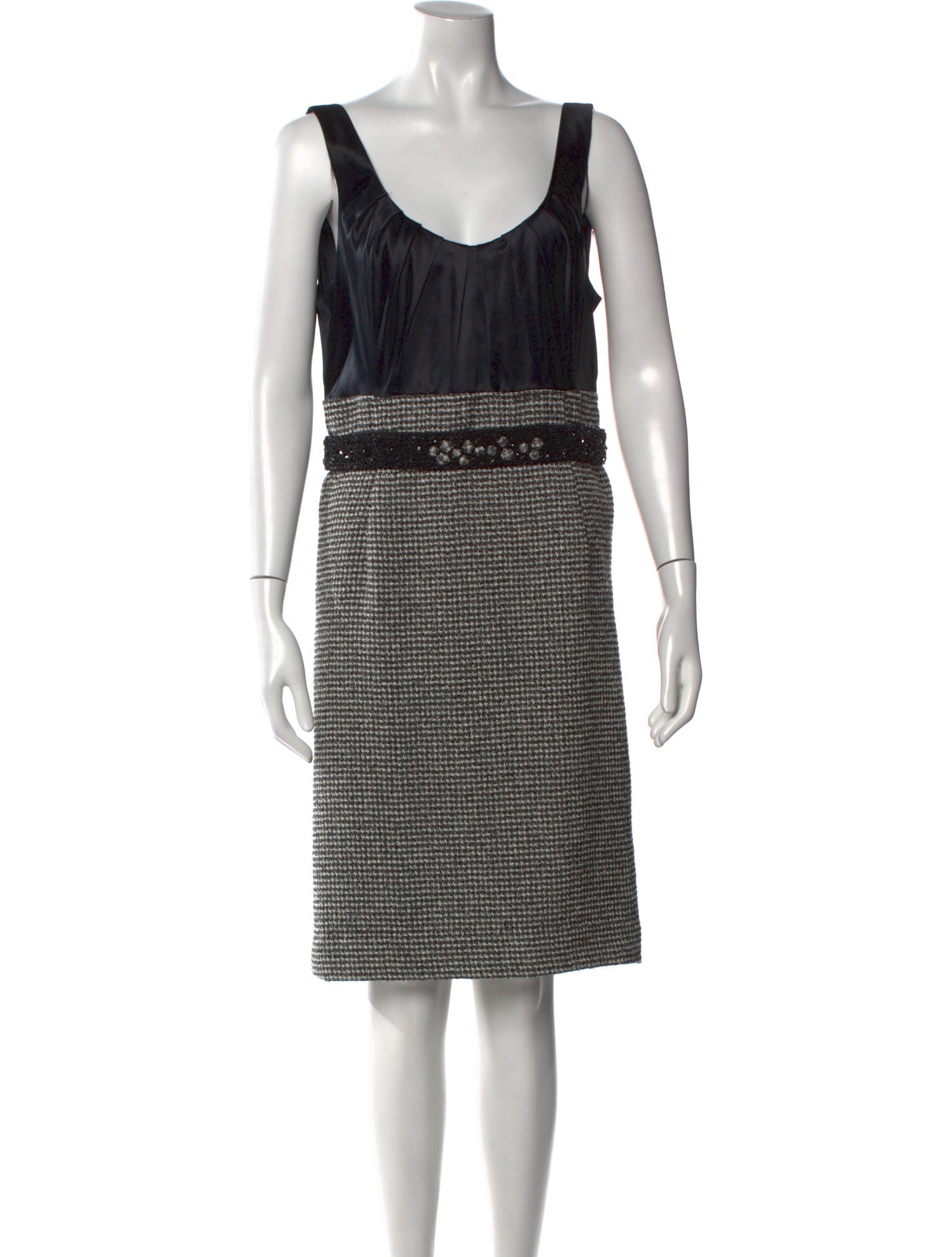 Teri Jon by Rickie Freeman Silk Knee-Length Dress