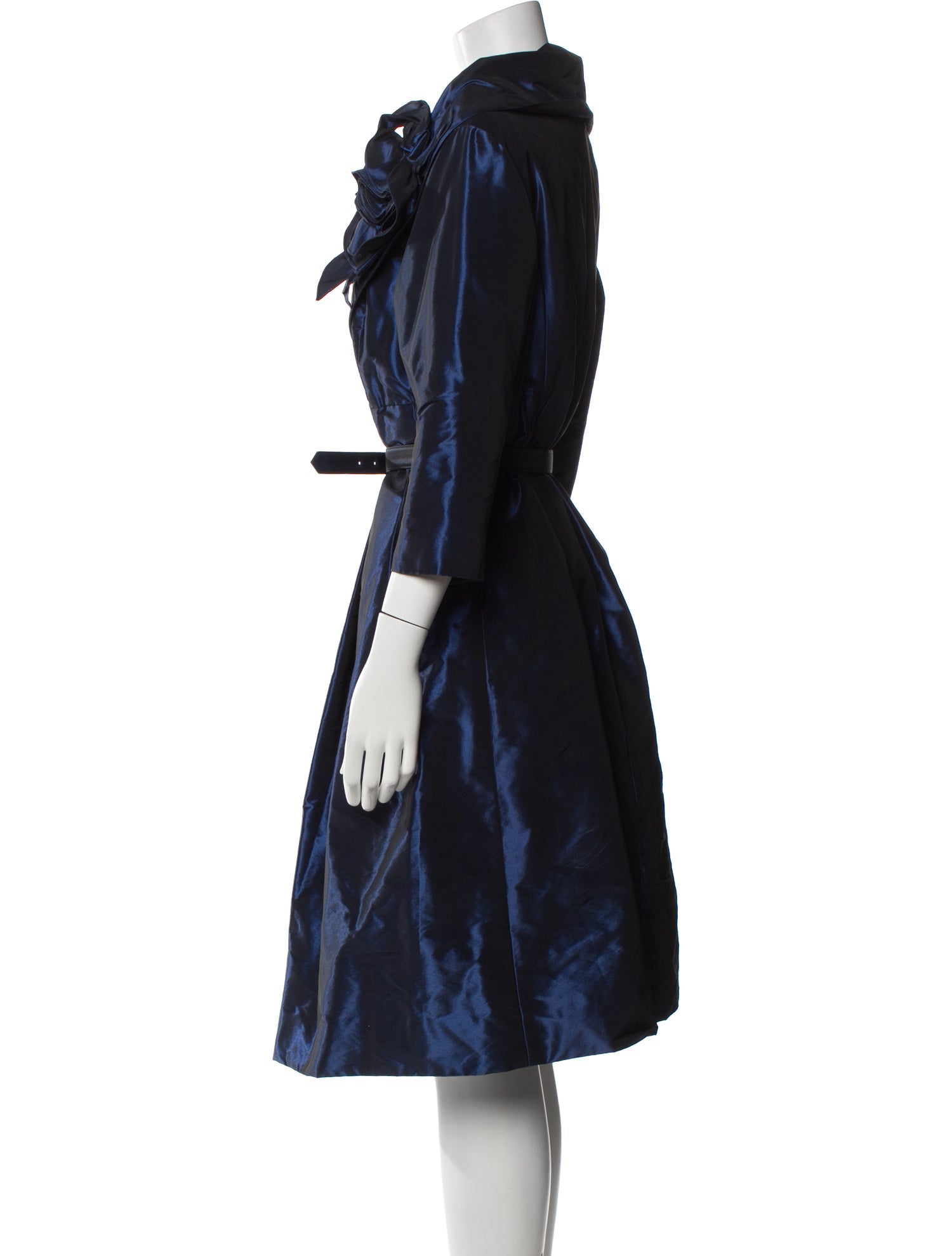 Teri Jon by Rickie Freeman V-Neck Knee-Length Dress