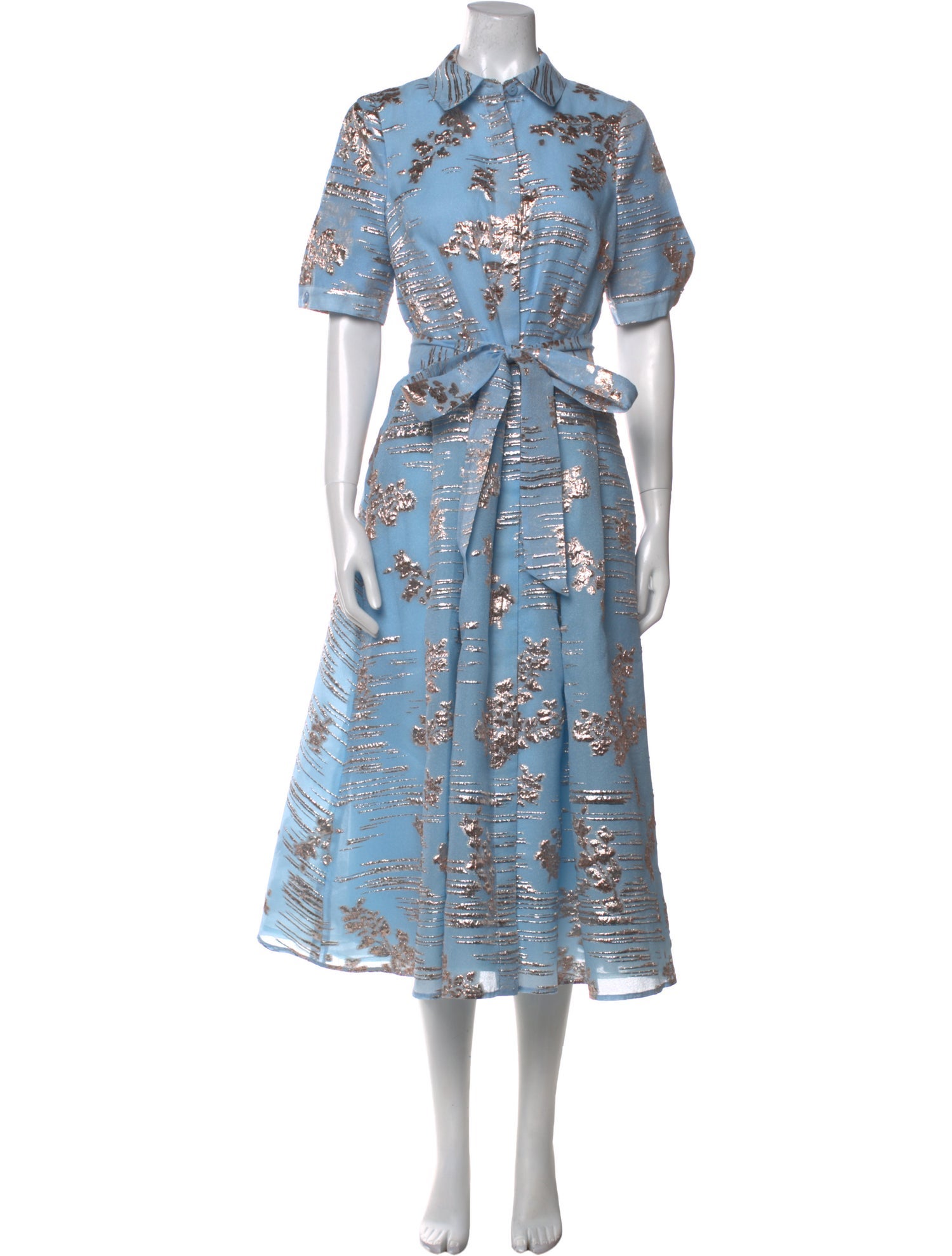 Teri Jon by Rickie Freeman Floral Print Long Dress