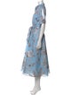 Teri Jon by Rickie Freeman Floral Print Long Dress
