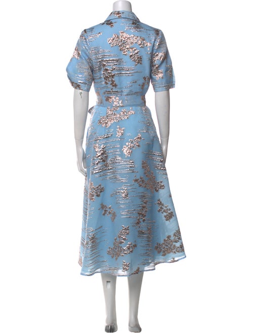 Teri Jon by Rickie Freeman Floral Print Long Dress