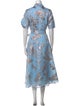 Teri Jon by Rickie Freeman Floral Print Long Dress