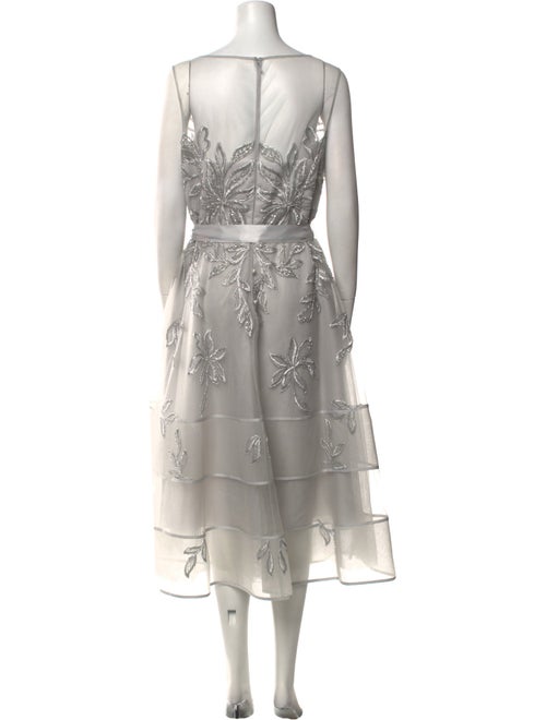 Teri Jon by Rickie Freeman Lace Pattern Long Dress