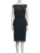 Teri Jon by Rickie Freeman Lace Pattern Knee-Length Dress