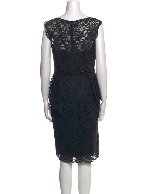 Teri Jon by Rickie Freeman Lace Pattern Knee-Length Dress