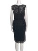 Teri Jon by Rickie Freeman Lace Pattern Knee-Length Dress